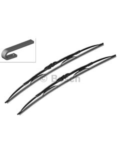Wischblatt Scheibenwischer SET ohne Spoiler 450/530mm BOSCH 3 397 118 402