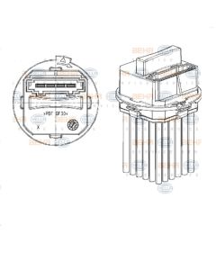 Regler Innenraumgebläse HELLA 5DS 351 320-011