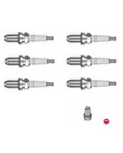6x Zündkerze BKR6EQUP Satz NGK 6343