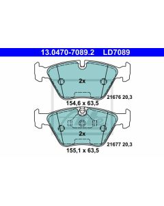 Bremsbeläge Ceramic Bremsbelagsatz Vorne ATE 13.0470-7089.2