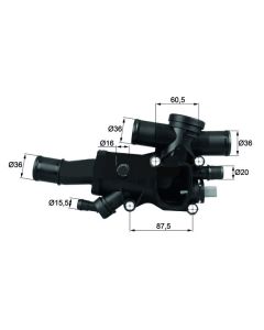 Thermostat 83°C mit Dichtung für Citroën FIAT BEHR TH 44 83