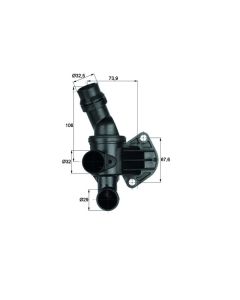Thermostat mit Dichtung 87,0 °C MAHLE BEHR TI 6 87