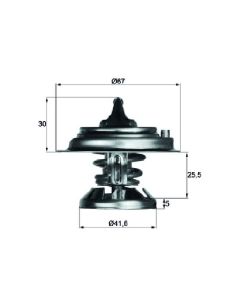 Thermostat mit Dichtung 80,0 °C MAHLE BEHR TX 29 80 D