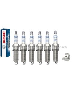 6x Zündkerze Doppel Platin für Mercedes BOSCH 0 242 135 509