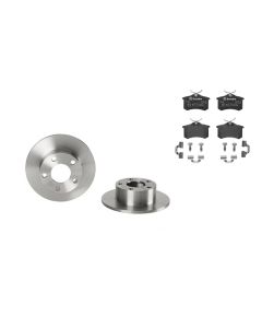 Bremsenkit Hinterachse SCHEIBEN und BELÄGE BREMBO 08.5743.14 u. P 85 020