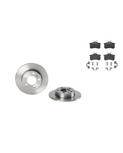 Bremsenkit Hinten SCHEIBEN und BELÄGE BREMBO 08.7165.14 u. P 85 020