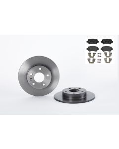 Bremsenkit Hinterachse SCHEIBEN und BELÄGE BREMBO 08.7627.11 und P 10 013