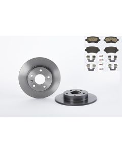 Bremsenkit SCHEIBEN und BELÄGE hinten BREMBO 08.7627.11 u. P 59 038