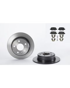Bremsenkit hinten SCHEIBEN und BELÄGE BREMBO 08.9580.11 u. P 50 058