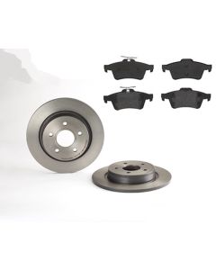 Bremsenkit hinten SCHEIBEN und BELÄGE BREMBO 08.9975.11 u. P 24 148