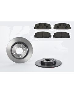 Bremsenkit hinten SCHEIBEN und BELÄGE BREMBO 08.A112.11 u. P 49 036
