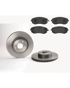 Bremsenkit vorne SCHEIBEN und BELÄGE BREMBO 09.5674.21 u. P 78 013