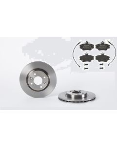 Bremsenkit vorne SCHEIBEN und BELÄGE BREMBO 09.5802.24 u. P 68 008
