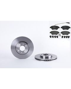 Bremsenkit vorne SCHEIBEN und BELÄGE BREMBO 09.5843.10 u. P 23 085
