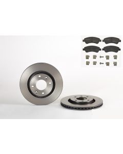 Bremsenkit vorne SCHEIBEN und BELÄGE BREMBO 09.8695.11 u. P 61 066