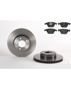 Bremsenkit vorne SCHEIBEN und BELÄGE BREMBO 09.9172.11 u. P 06 054