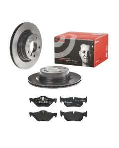 Bremsbelag und Scheiben Set Hinterachse BREMBO 09.9793.11 u. P 06 038