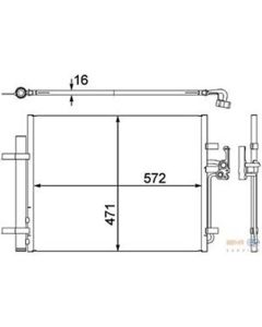 Kondensator Klimaanlage HELLA 8FC 351 303-201
