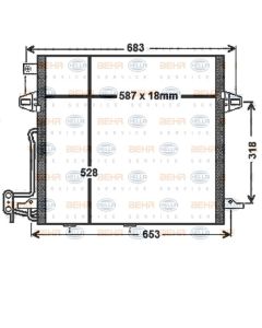 Heizkörper Klimaanlage HELLA 8FC 351 330-611