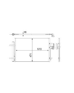 Kondensator für Klimaanlage MAHLE AC 441 000S