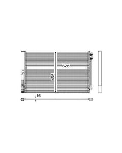 Kondensator für Klimaanlage MAHLE AC 567 000P