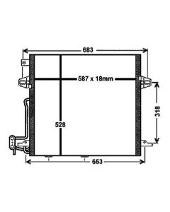 Kondensator für Klimaanlage MAHLE AC 756 000P