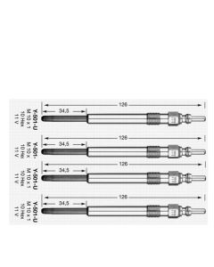 4x GLÜHKERZEN D-POWER 31 Y-501U NGK 4187