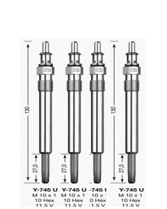 4x GLÜHKERZE Y-745U D-Power 11 NGK 6346