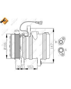 Kompressor Klimaanlage NRF 32436
