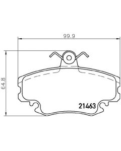 Bremsbelagsatz Vorderachse original TEXTAR 2146304