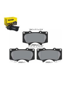 Bremsbelagsatz für LEXUS MITSUBISHI TOYOTA Vorderachse TEXTAR 2402401