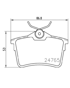 Bremsbeläge Bremsbelagsatz Bremssteine Bremsklötze hinten TEXTAR 2476501