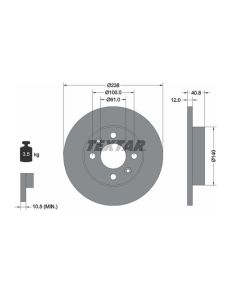 2x Bremsscheiben TEXTAR 92036103