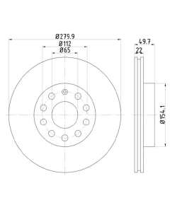 2x Bremsscheibensatz VA 280mm belüftet TEXTAR 92120705