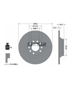 2x Bremsscheiben TEXTAR 92132503