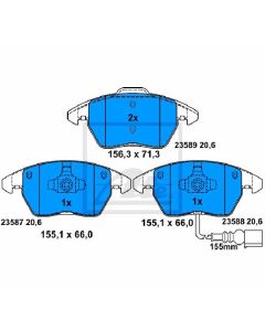Bremsbelagsatz Bremsbeläge Bremsklötze Vorne ATE 13.0460-7184.2
