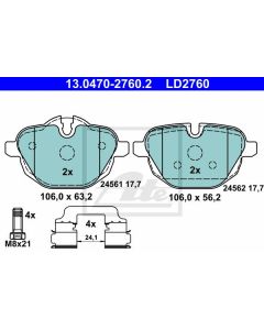 Bremsbeläge Ceramic Bremsbelagsatz Hinten ATE 13.0470-2760.2
