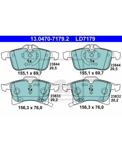 Bremsbeläge Ceramic Bremsbelagsatz Vorne ATE 13.0470-7179.2