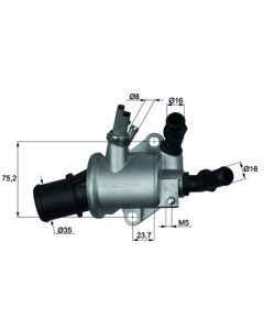 Thermostat mit Dichtung 88°C MAHLE BEHR TI 143 88