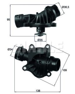 Integralthermostat mit Dichtung 88°C  MAHLE BEHR TI 234 88