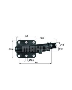 Thermostat ohne Dichtung 82,0 °C MAHLE BEHR TO 5 82