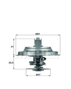 Thermostateinsatz mit Dichtung 71 °C BEHR TX 25 71 D