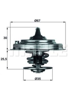 Thermostateinsatz mit DICHTUNG Thermostat 87°C MAHLE BEHR TX 30 87 D