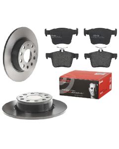 Bremsenkit hinten SCHEIBEN und BELÄGE BREMBO 08.B413.11 u. P 85 125