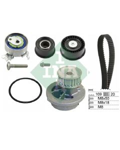 Zahnriemensatz mit Wasserpumpe INA 530 0078 30
