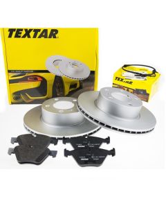BREMSSCHEIBEN mit BELÄGE vorne TEXTAR 92091903 und 2383201