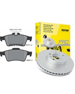 BREMSSCHEIBEN u. BELÄGE 292mm HA belüftet TEXTAR 92118403 und 2413701