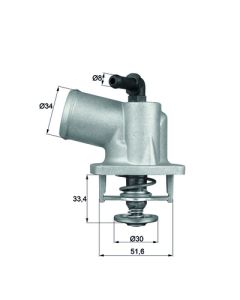 Integralthermostat mit Dichtung 92°C MAHLE BEHR TI 55 92 D