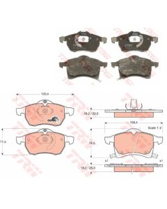 Bremsbelagsatz Vorne TRW GDB1350